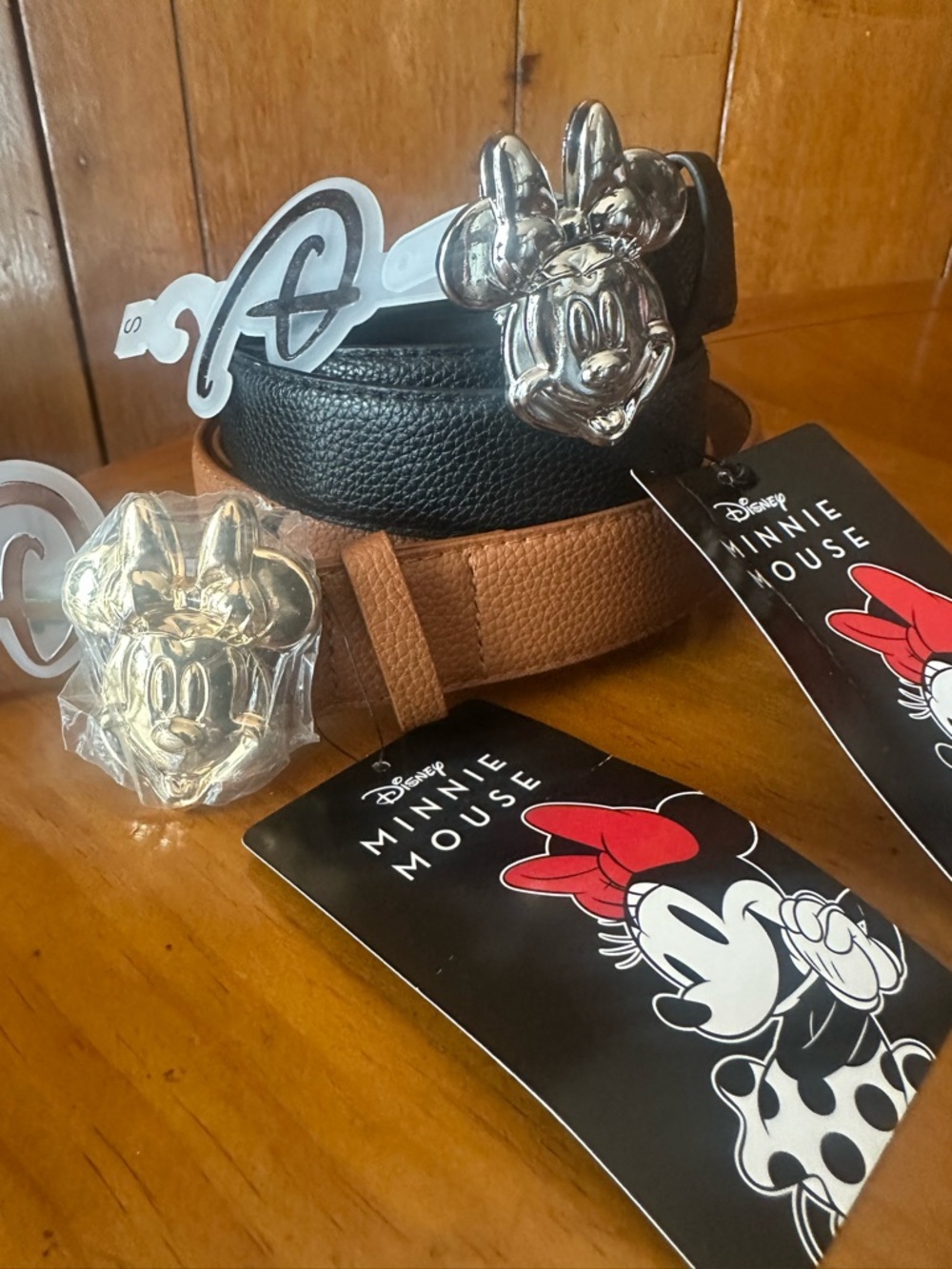 New Minnie Mouse Belt Size S Lot of 2 Disney Parks